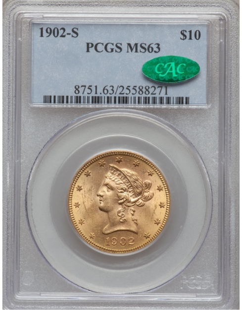 1902S $10 Liberty Eagle MS63